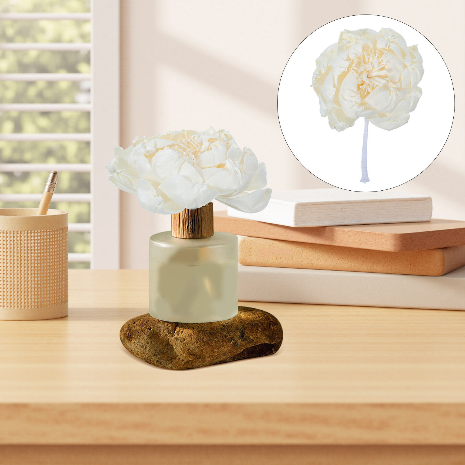 Home Fragrance Usa - Diffuser Aroma Bunga Peony 12Cm, Bunga
