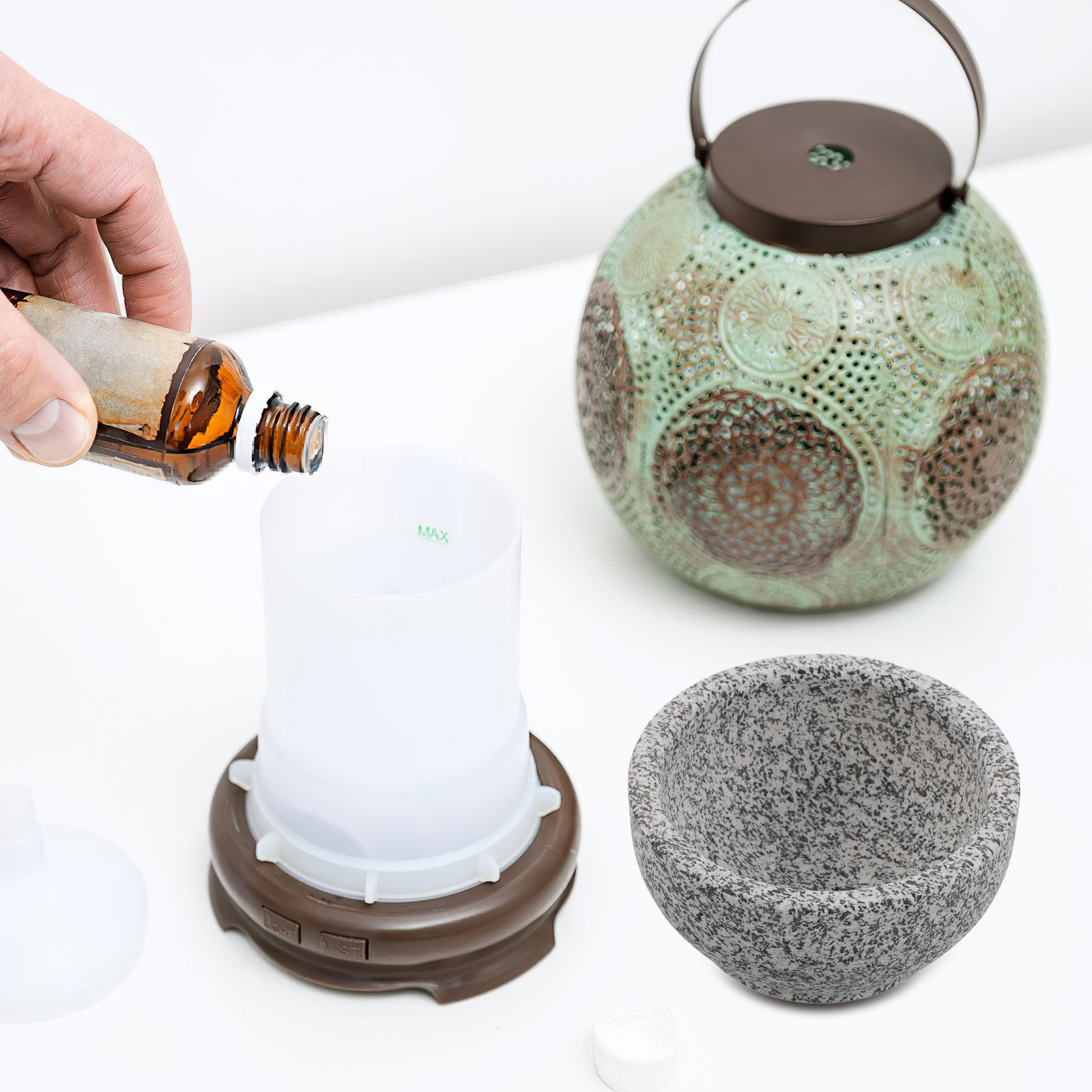 Cangkir Batu Diffuser Sauna Mi - Home Fragrance Usa ulasan dan harga